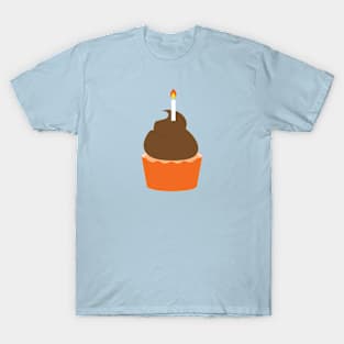 Birthday Cupcake with a Candle T-Shirt